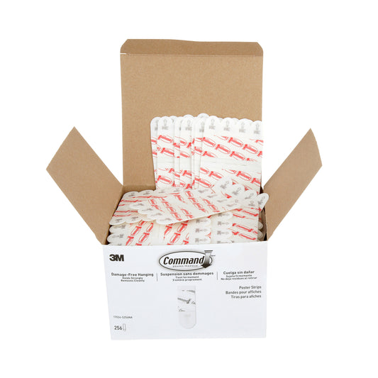 Command Poster Strips Bulk Pack - White - 256 Poster Strips