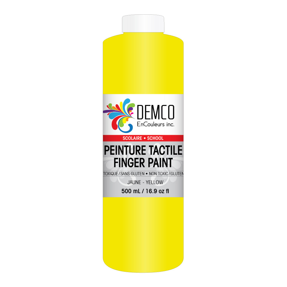 Peinture au doigt scolaire DEMCO EnCouleurs Inc. - 500 ml - Jaune