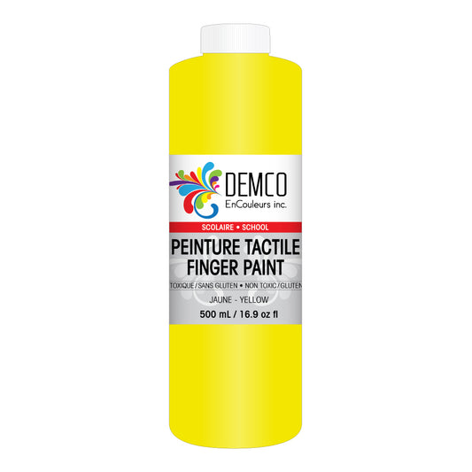 DEMCO EnCouleurs Inc School Fingerpaint - 500 mL - Yellow
