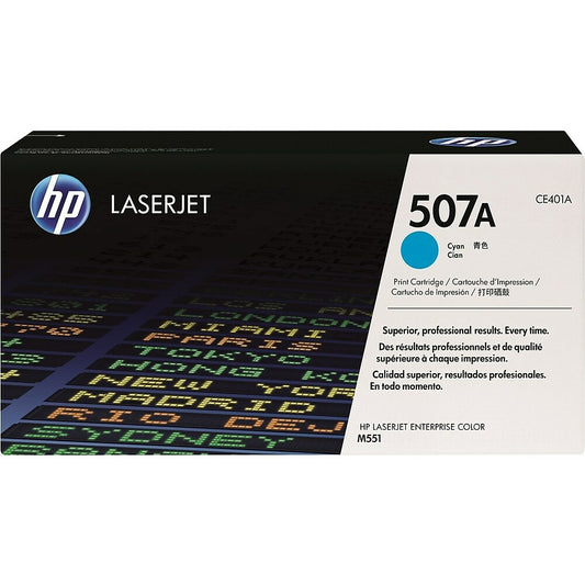 HP 507A (CE401A) Cyan Original LaserJet Toner Cartridge