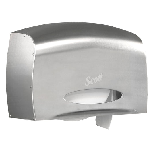 Distributeur de papier toilette Scott sans mandrin (09601) - Acier inoxydable