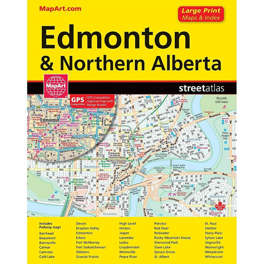 MapArt Edmonton Deluxe Street Gde