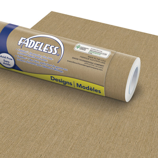 Fadeless Bulletin Board Art Paper, Natural Burlap, 1/21m x 15.24m, 1 Roll