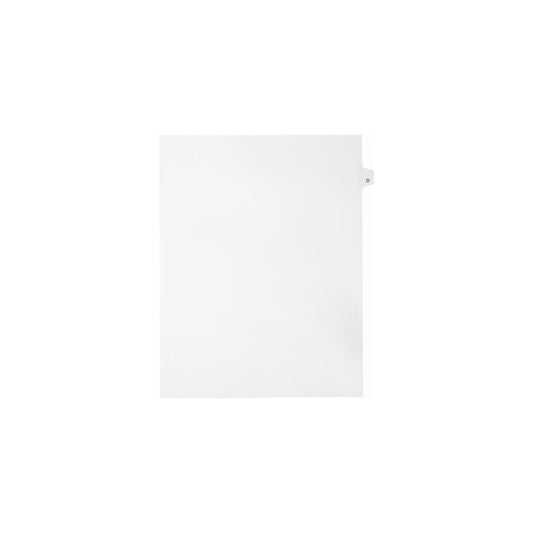 Onglets Sterling Alpha Singles, lettre D, blancs, format lettre, coupe 1/26e, paquet de 25
