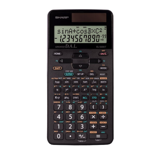 Sharp EL520XTBK 420 Functions 12-Digit Scientific Calculator - Black