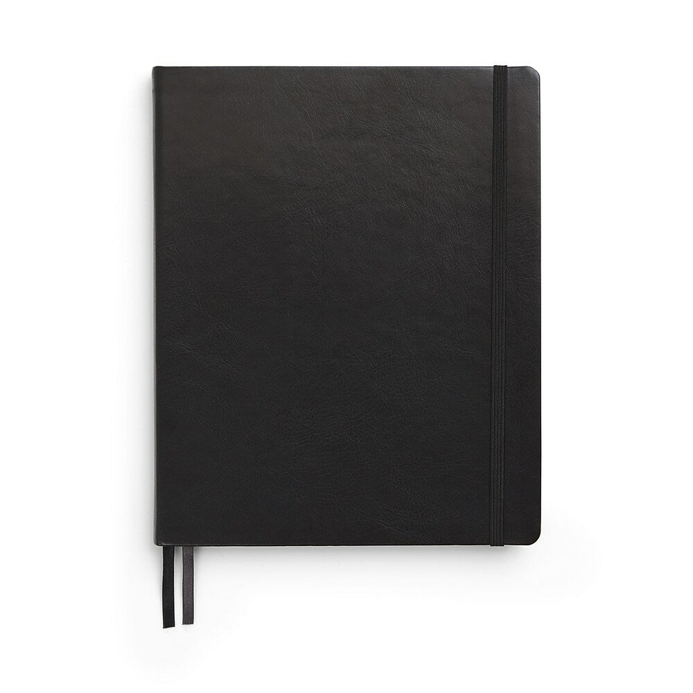 Journal ligné à couverture souple TRU RED, grand format - Noir