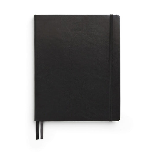 TRU RED Large Flexible Cover Ruled Journal - Black