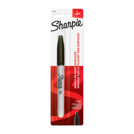 Marqueur permanent Sharpie - Pointe fine - Noir