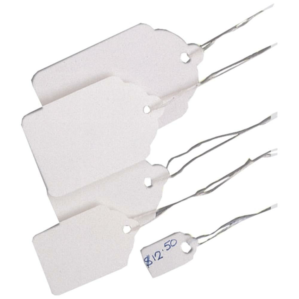 Merangue Merchandise String Tags 1-1/2" X 15/16", Pack of 50
