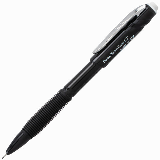 Pentel Twist-Erase GT Mechanical Pencil - 0.7mm - Black - 12 Pack