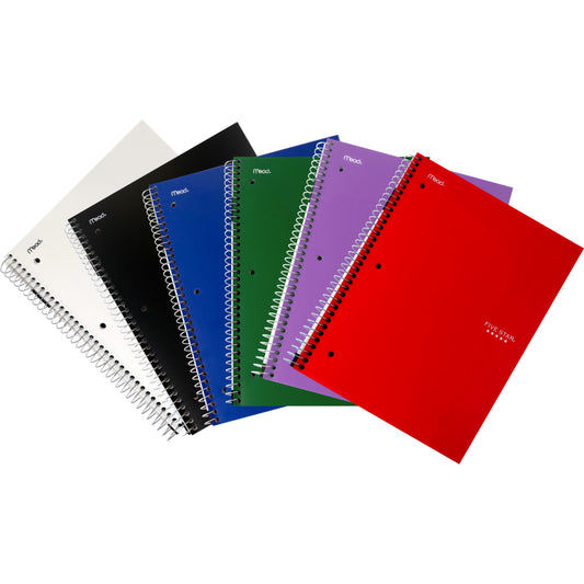 Carnet de notes premium Five Star, 5 sujets, pages perforées, 28 x 21,5 cm, couleurs assorties, 400 pages