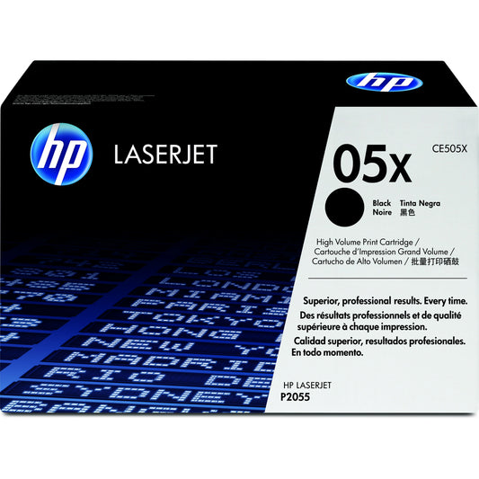 HP 05X Black Original LaserJet Toner Cartridge - High Yield (CE505X)