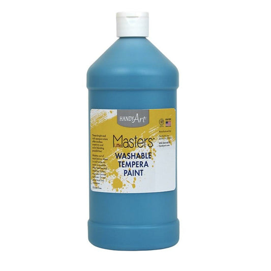 Little Masters Washable Tempera Paint - 946 ML - Turquoise