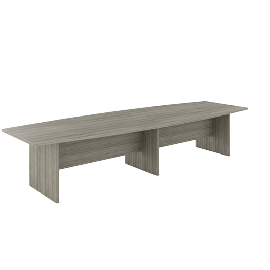 Table de conférence Newland en forme de bateau Offices to Go - 144" - Gris clair