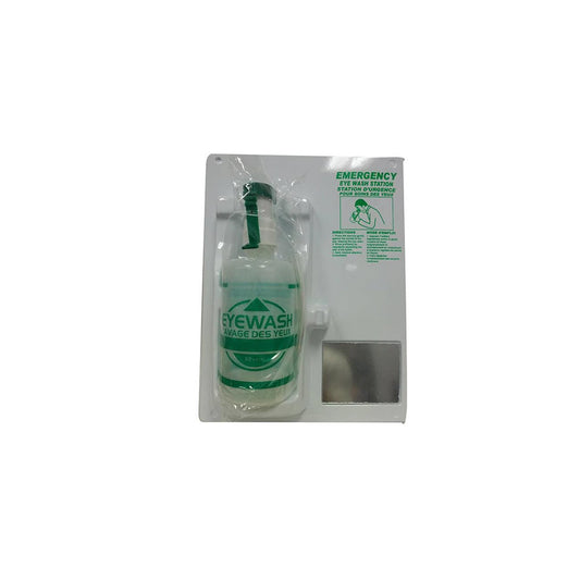 Wayne Safety Single Eye Wash Station with Empty 32oz Bottle
