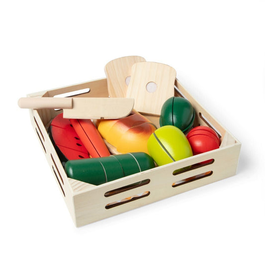 Melissa & Doug Wooden Cutting Food Play Food Set