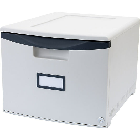 Storex Locking Stacking File Drawer