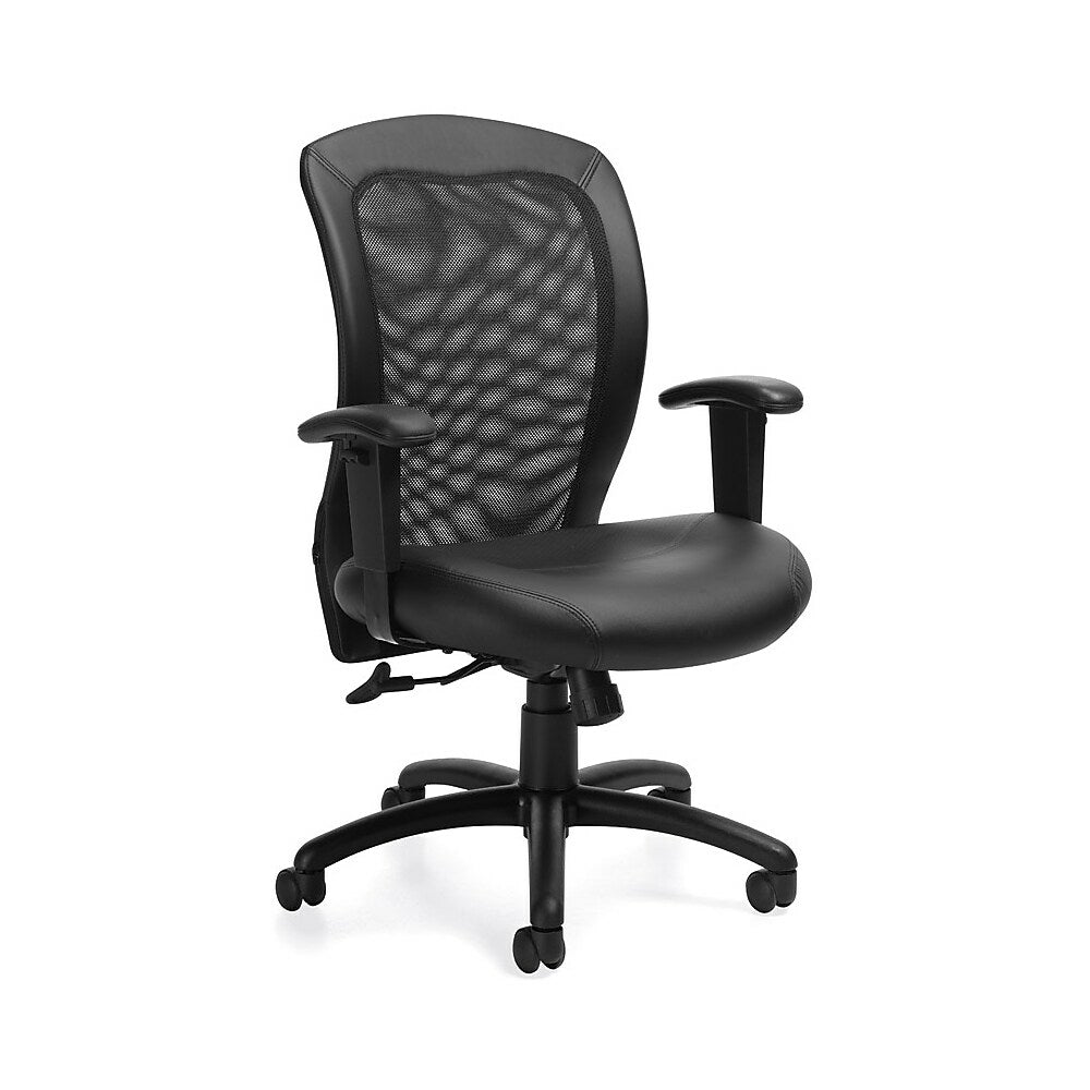 Staples Executive Mesh-Back Manager's Chair, Black