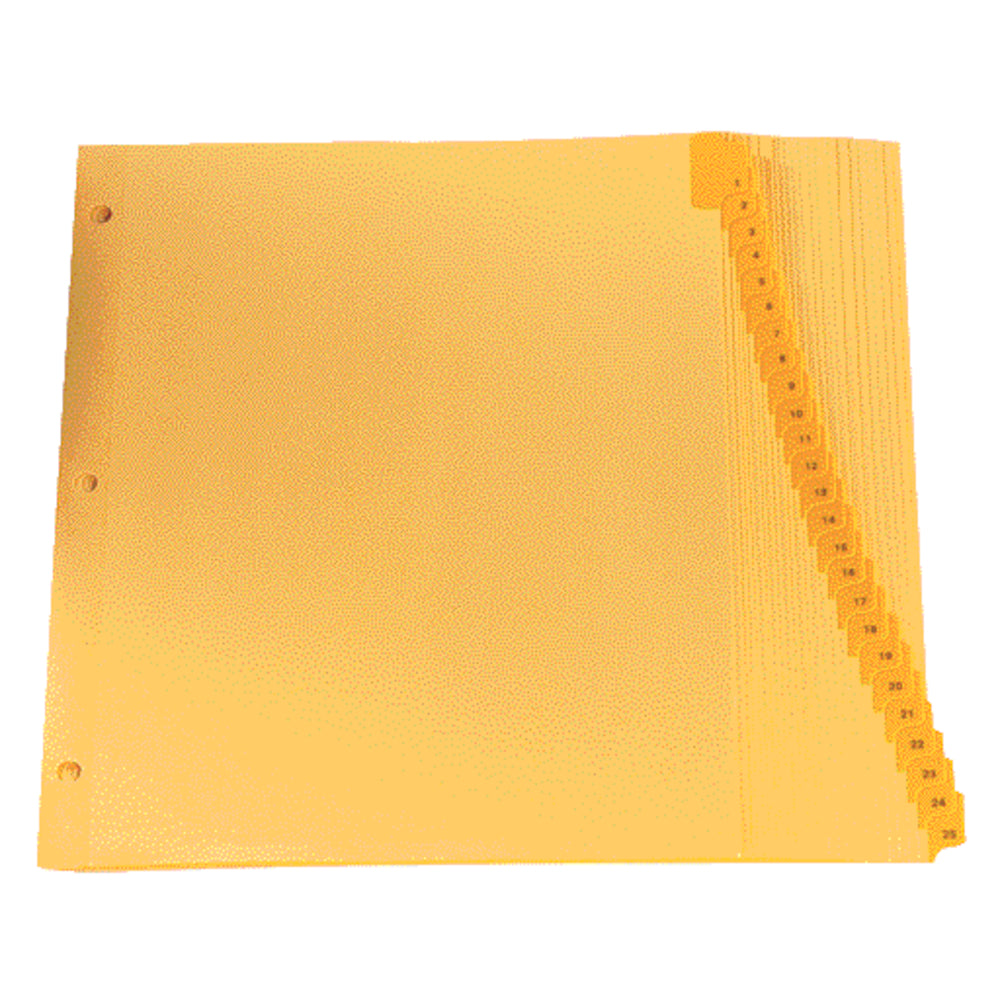 Oxford Preprinted 1-25 Tab Dividers - Letter Size