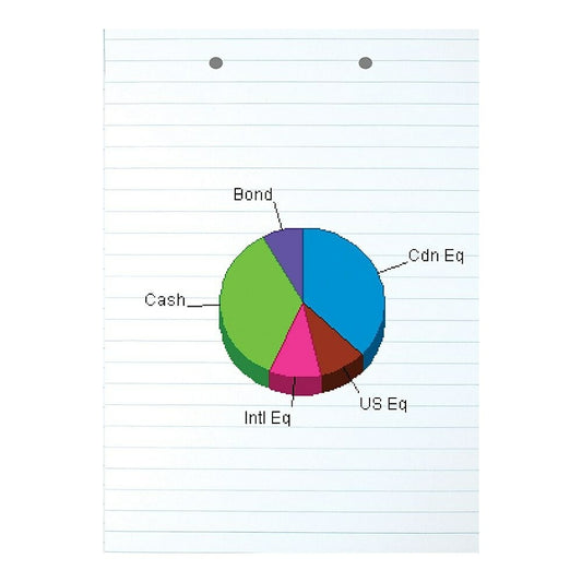 Bloc-notes blanc ligné Staples, 61 cm x 90 cm