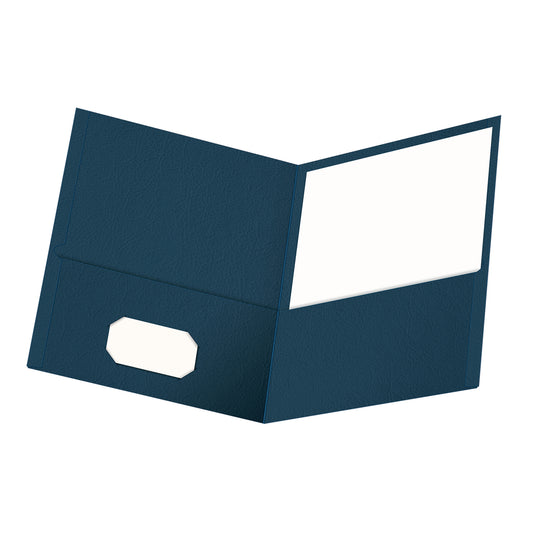Portefeuille Oxford 2 poches - Bleu foncé