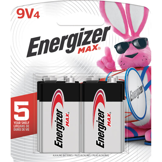 Piles alcalines Energizer Max 9 V - Lot de 4