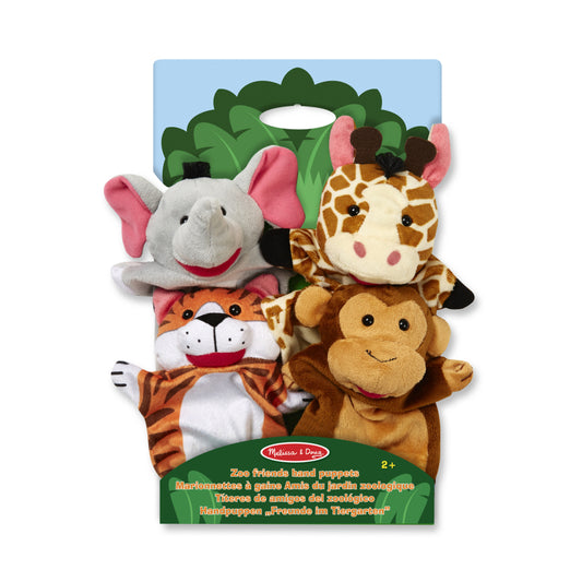 Melissa & Doug Zoo Friends Hand Puppets Set