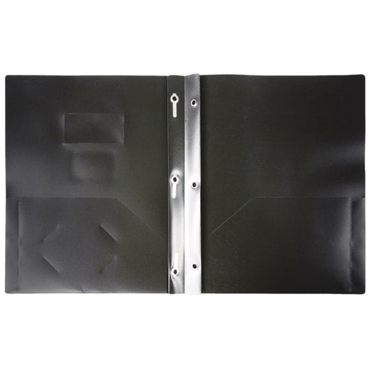 Portefeuille Winnable à deux poches avec attaches. Noir.