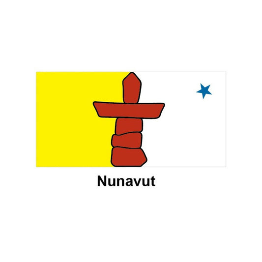 Drapeau du Nunavut Flying Colours - 91 cm (l) x 183 cm (L)