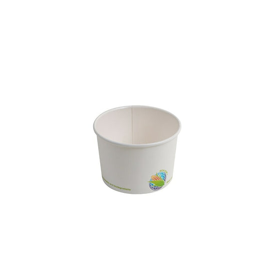 Eco-Packaging Compostable Paper Bowl, 8oz. (EP-BHSC08)