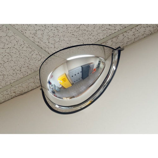 Miroir dôme 180° Zenith Safety Products - Demi-dôme - Dessus ouvert - Diamètre 24"