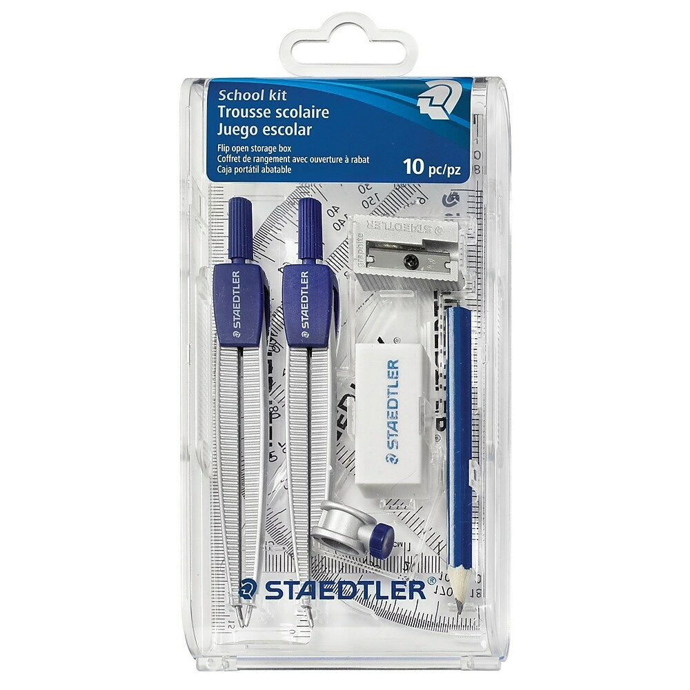 Staedlter 10-Piece Math Set with Plastic Storage Case