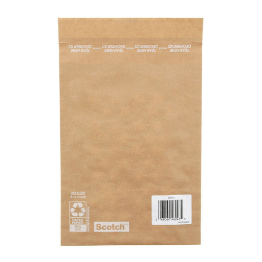 Scotch CR-0-1-20 Curbside Recyclable Padded Mailer - Size 0