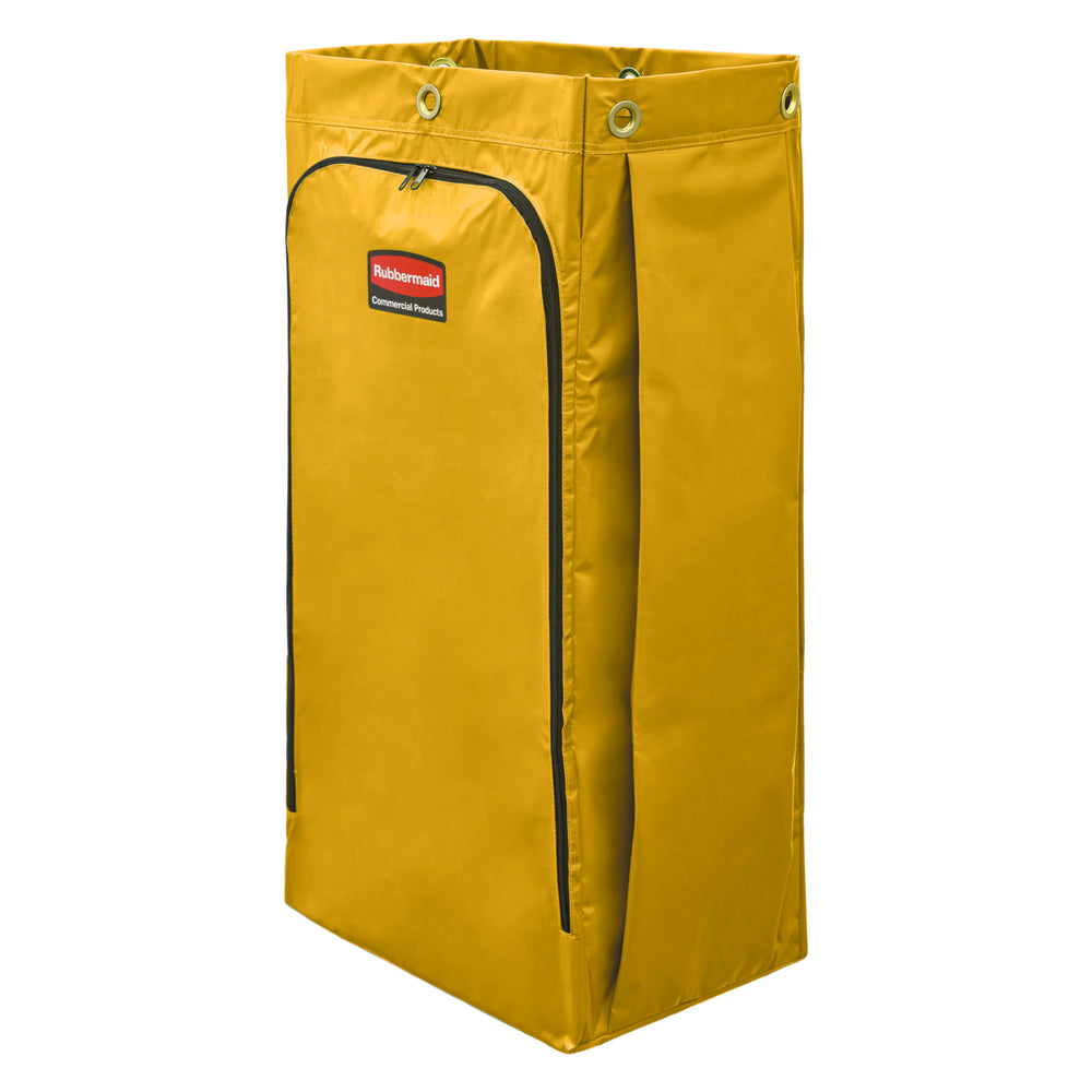 Sac en vinyle Rubbermaid pour chariot de conciergerie - 34 gallons - Jaune
