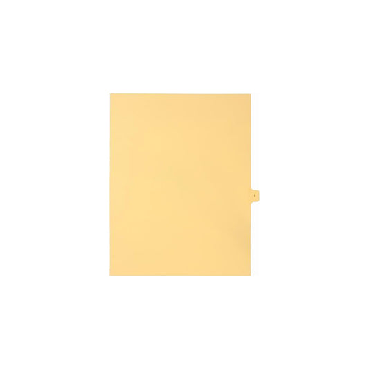 Onglets Sterling Alpha Singles, lettre I, chamois, format lettre, coupe 1/15e, paquet de 25