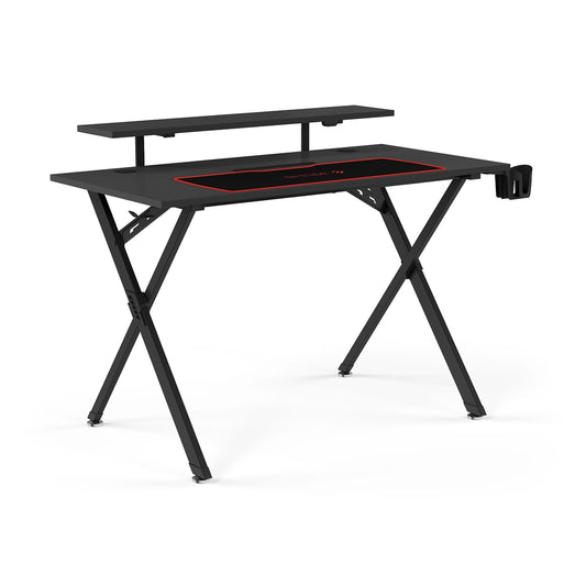 Staples Emerge Vizon 47" Gaming Desk - Black