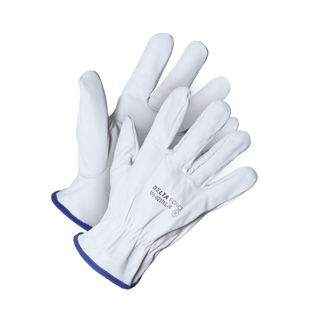 Gants de conduite Delta Force en peau de chèvre doublés de polaire - XL - Lot de 2