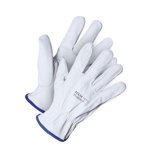 Gants de conduite Delta Force en peau de chèvre doublés de polaire - XL - Lot de 2