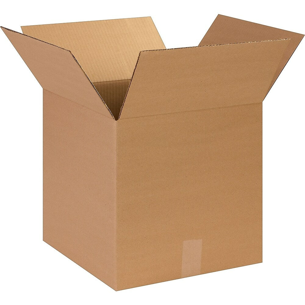 Boîte d'expédition en carton ondulé Staples - 35,5 cm (L) x 35,5 cm (l) x 35,5 cm (H) - Kraft - Paquet de 25