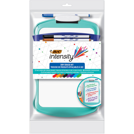 BIC Intensity Dry Erase Kit Bullet Tip Markers - Assorted Colours - 12 Pack