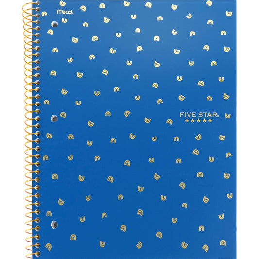Five Star Style 1-Subject Notebook - 80 Pages - 11" x 8-1/2" - Assorted Colours