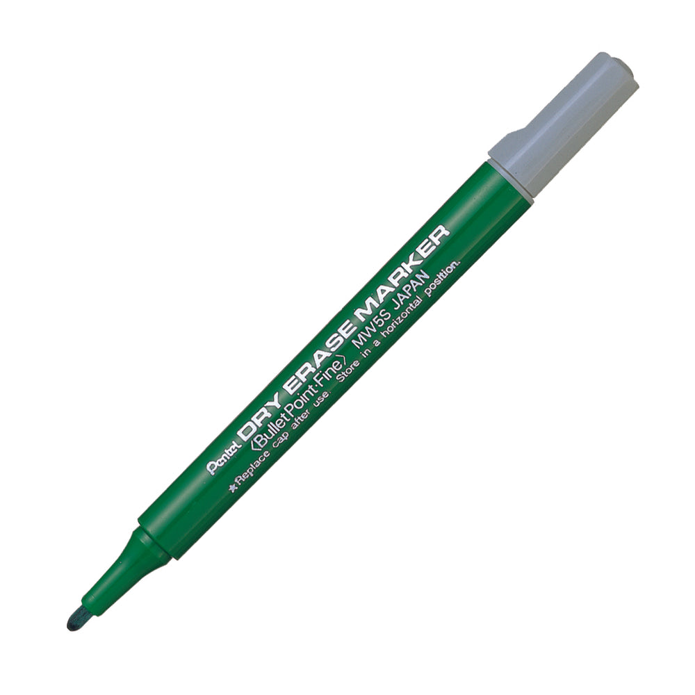 Pentel Dry Erase Marker - Fine Point  - 0.7mm - Green - 12 Pack