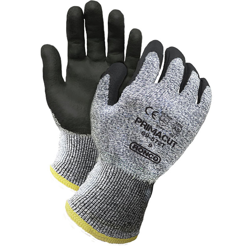 Gants Ronco PrimaCut - Gris - Taille L - 6 paires