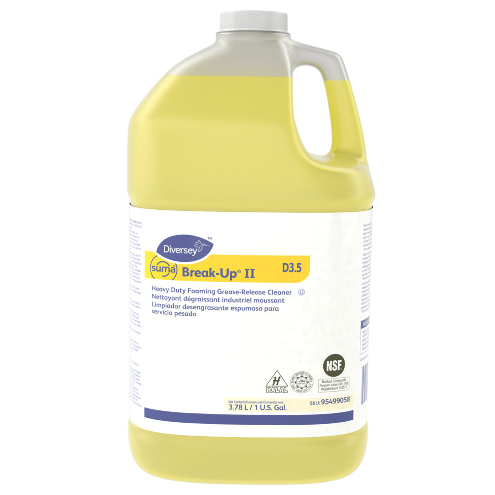 Nettoyant puissant Diversey Suma Break-up II - 3,78 L - Paquet de 4