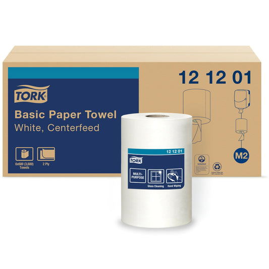 Tork Advanced Soft Centerfeed Hand Towel, 2-Ply, 590 ft - White - 6 Pack