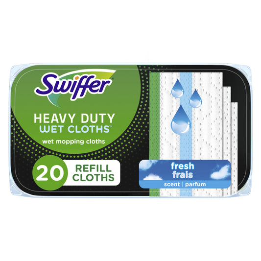 Swiffer Heavy Duty Wet Cloth Refills - 20 Pack