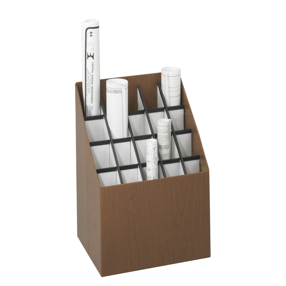 Classeur vertical Safco à 20 compartiments - Marron