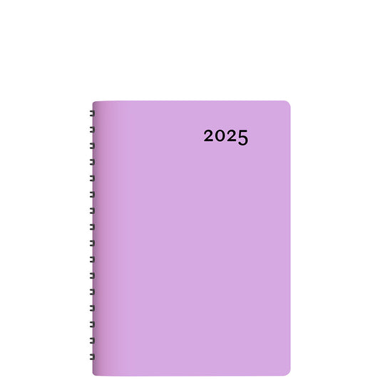 W. Maxwell 2025 Buro Daily Planner - 5.25" x 8" - Lilac - Bilingual