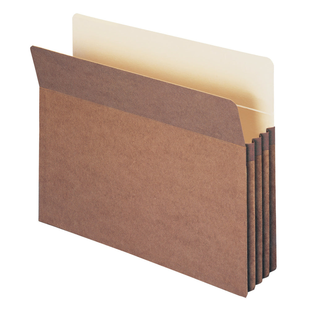 Smead 100% Recycled File Pockets - Letter Size - 3 1/2" Expansion - 25 Pack