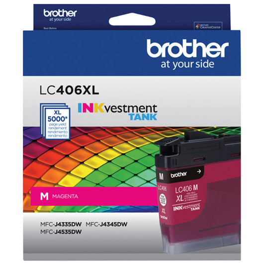 Brother Genuine LC406XLMS High-Yield Magenta Ink Cartridge